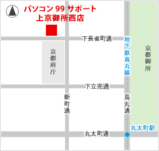 上京御所西店MAP