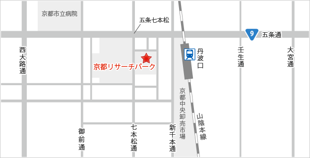 下京オフィスアクセスマップ